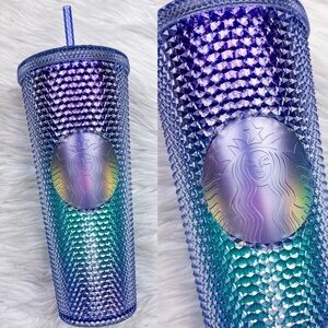 Starbucks Mermaid Studded Gradient Ombre Purple Aqua Blue Tumbler Cup NEW 2021